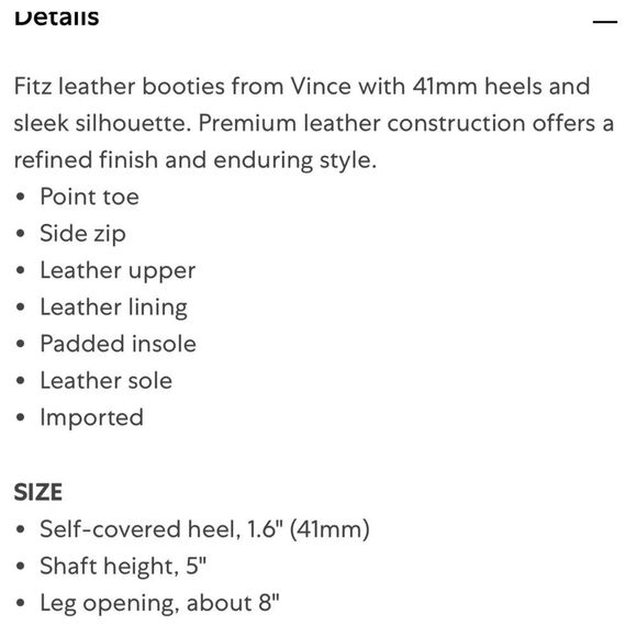 Vince Fitz 41MM Leather Booties - Picture 10 of 10